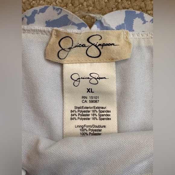 Jessica Simpson swim suit top and bottoms XL EUC bikini!! - Picture 9 of 9